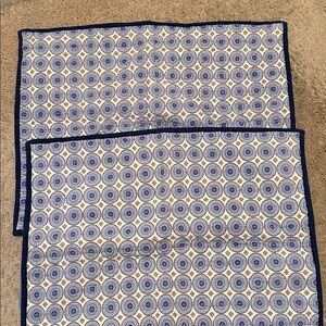 Blue and White Patterned standard Pillow Shams